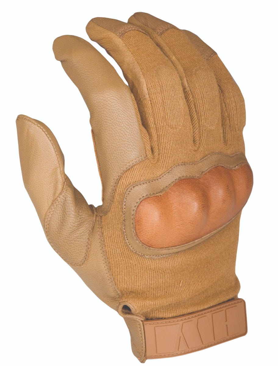 HWI Hard Knuckle Tactical Glove HKTG Coyote BrigadeQM