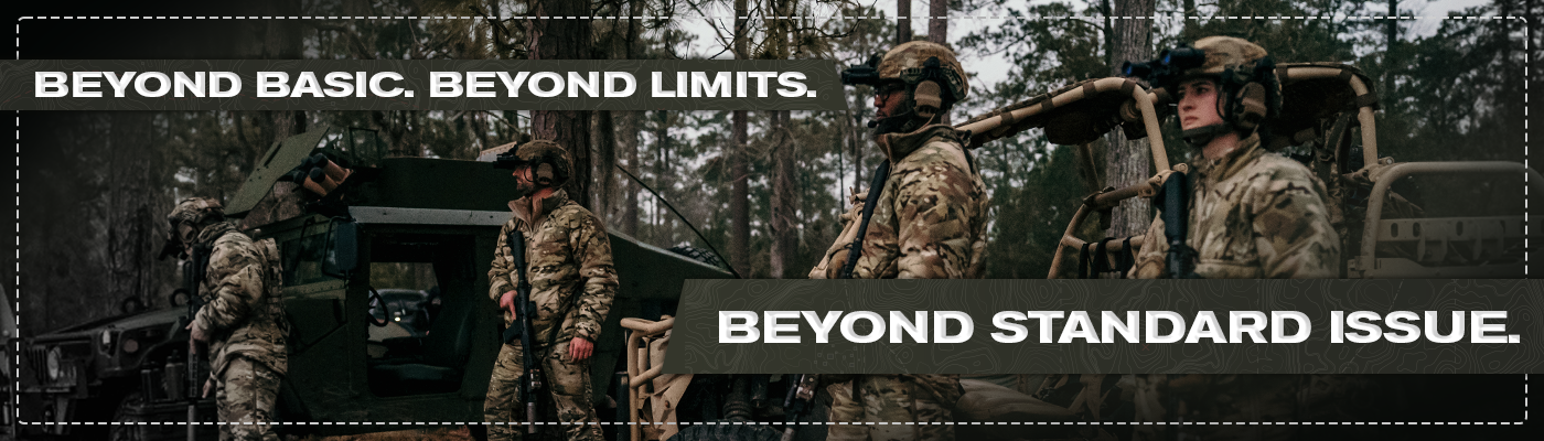 Beyond Basic. Beyond Limits. Beyond Standard Issue. BrigadeQM - Gear you can count on in any situation.